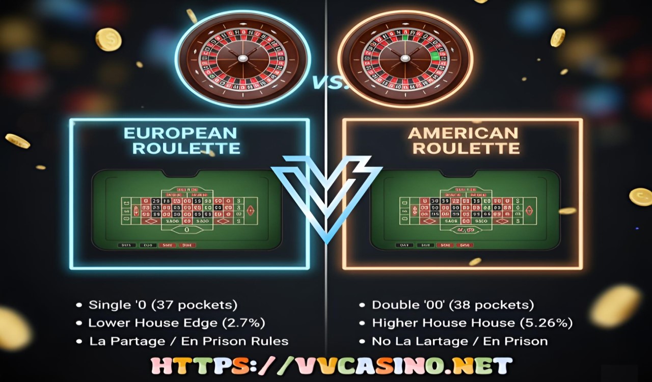 European vs American Roulette